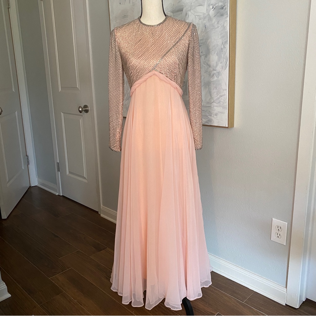 Victoria Royal Ltd Made In Hong Kong Beaded Dress